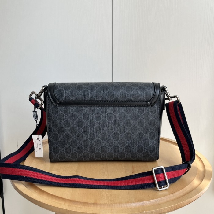 1:1 qualituy verson Supreme Dark Canvas Flap Crossbody Bag Web Strap Messenger Bag 3 colors 29116396