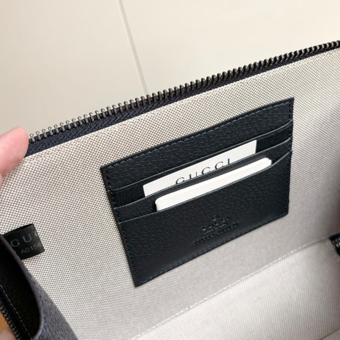 1:1 qualituy verson GG Supreme Dark Canvas Rectangular Zip Box Bag 3 colors 29116418