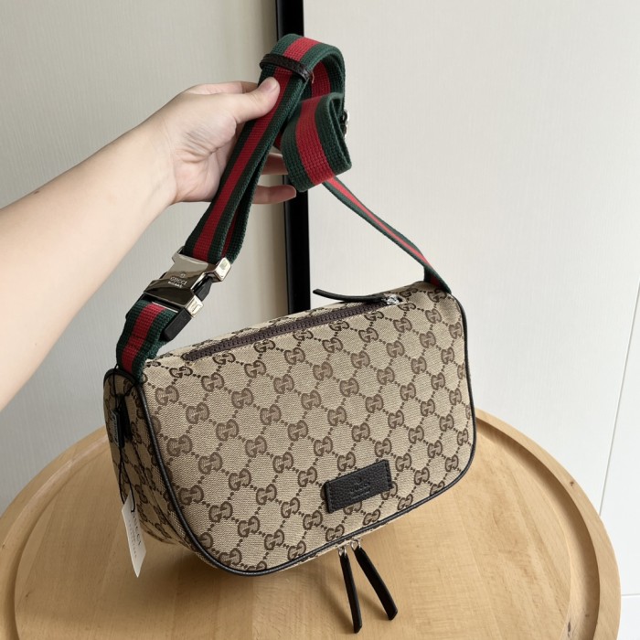 1:1 qualituy verson GG Nylon Cosmetic Wash Bag Double Zip Crossbody Toiletry Bag 3 colors 29116432