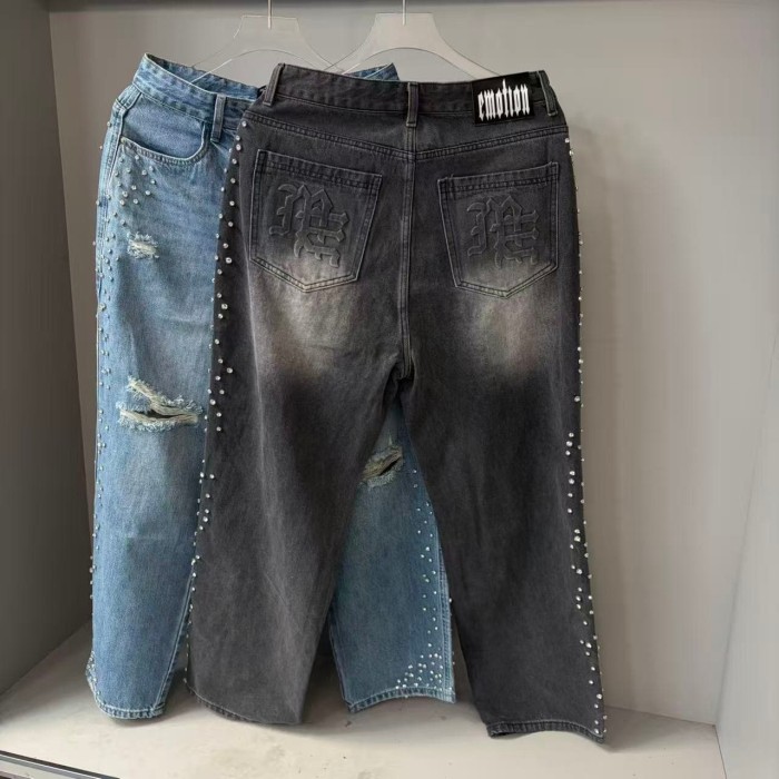 Pearl Diamond Distressed Jeans 2 colors 29116539