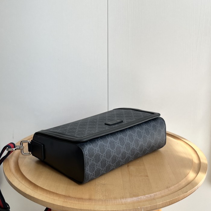 1:1 qualituy verson Supreme Dark Canvas Flap Crossbody Bag Web Strap Messenger Bag 3 colors 29116396