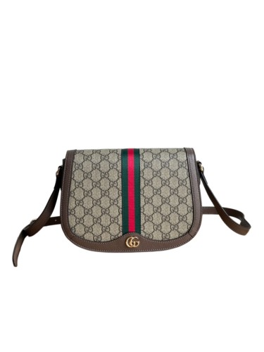 1:1 qualituy verson GG Supreme Canvas Curved Saddle Crossbody Bag 29116402