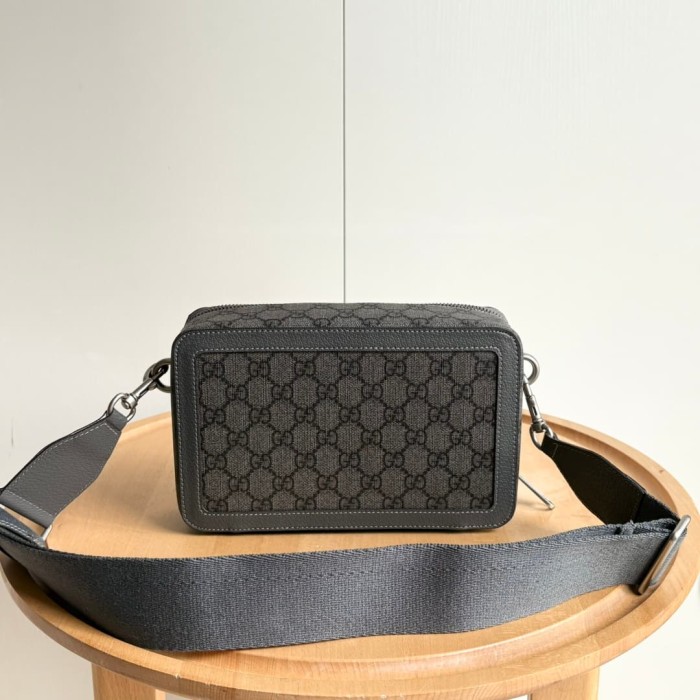 1:1 qualituy verson GG Supreme Dark Canvas Rectangular Zip Box Bag 3 colors 29116418