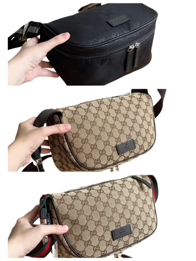 1:1 qualituy verson GG Nylon Cosmetic Wash Bag Double Zip Crossbody Toiletry Bag 3 colors 29116432