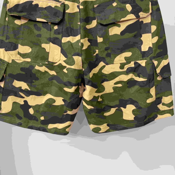 Camo Badge Embroidery Shorts 29116538
