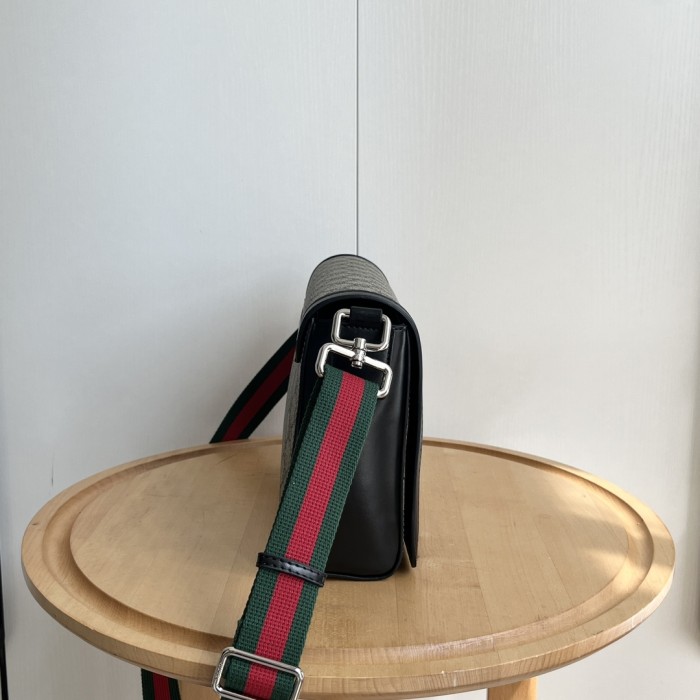 1:1 qualituy verson Supreme Dark Canvas Flap Crossbody Bag Web Strap Messenger Bag 3 colors 29116396