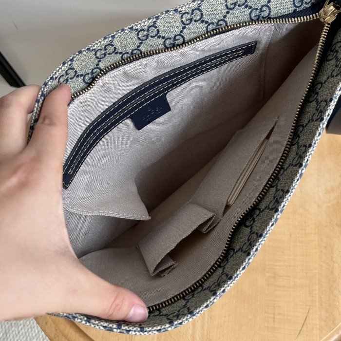 1:1 qualituy verson GG Supreme Document Crossbody Bag Large Shoulder Messenger Bag 2 colors 29116368
