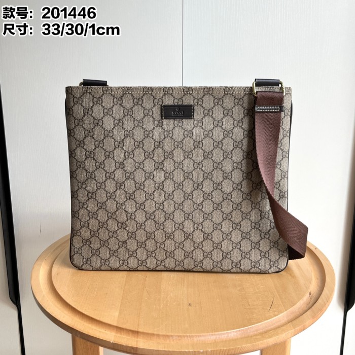 1:1 qualituy verson GG Supreme Document Crossbody Bag Large Shoulder Messenger Bag 2 colors 29116368