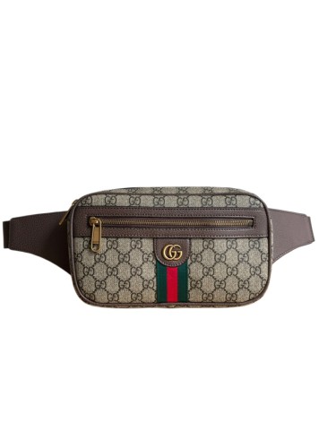 1:1 qualituy verson GG Supreme Pattern Zip Waist Bag Unisex Crossbody Chest Bag 29116352