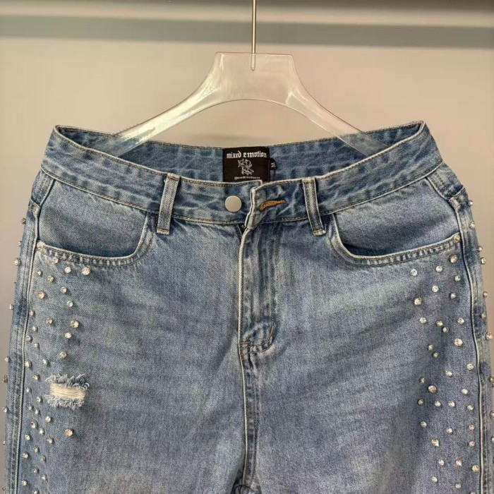 Pearl Diamond Distressed Jeans 2 colors 29116539