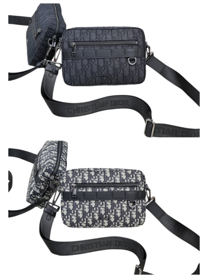 Luxury Monogram Sling Bag - Black Jacquard Crossbody for Men 2 colors 29119176