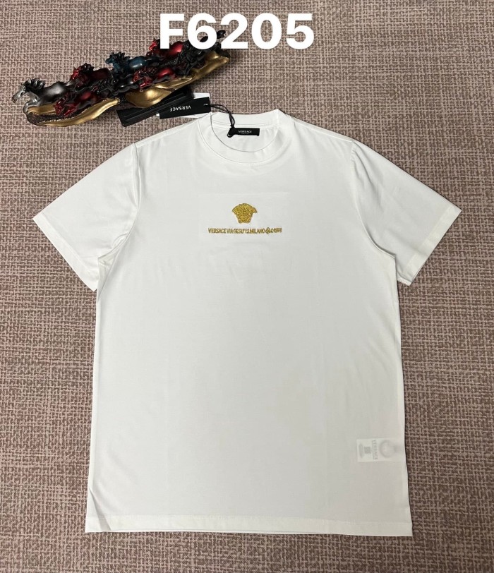 Tiny Medusa Head Embroidery Milano Address Text Matching Couple T-shirt 2 colors 29119626