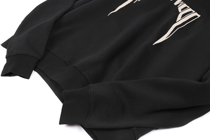 1:1 quality version Hollywood Gothic Letter Print Hoodie 29143783