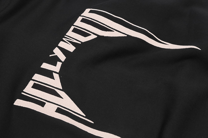 1:1 quality version Hollywood Gothic Letter Print Hoodie 29143783
