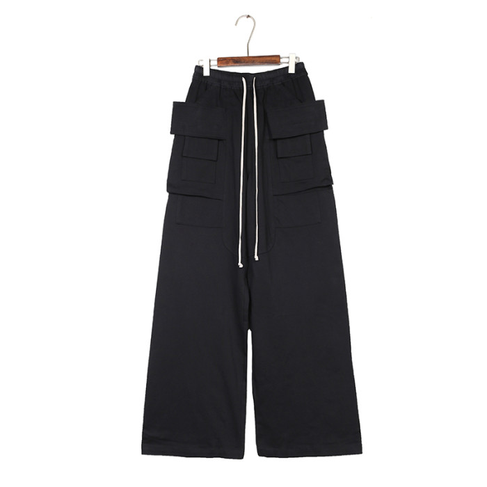 1:1 quality version Multi-Pocket Wide-Leg Double Ring Pants 2 colors 29143785