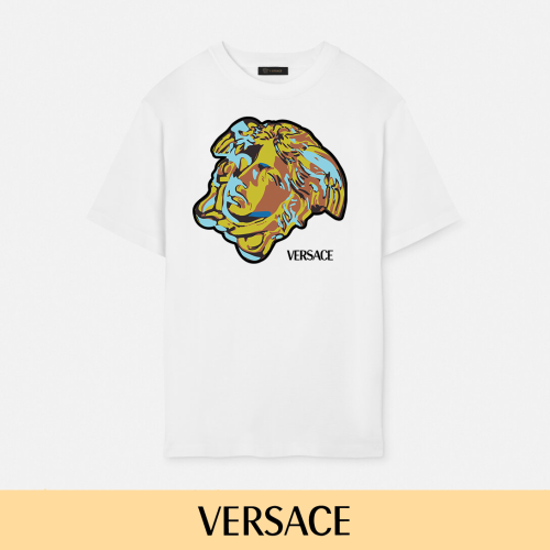 Pop Art Bold Contrast Color Block Medusa Portrait Graphic Unisex T-shirt 2 colors 29140145