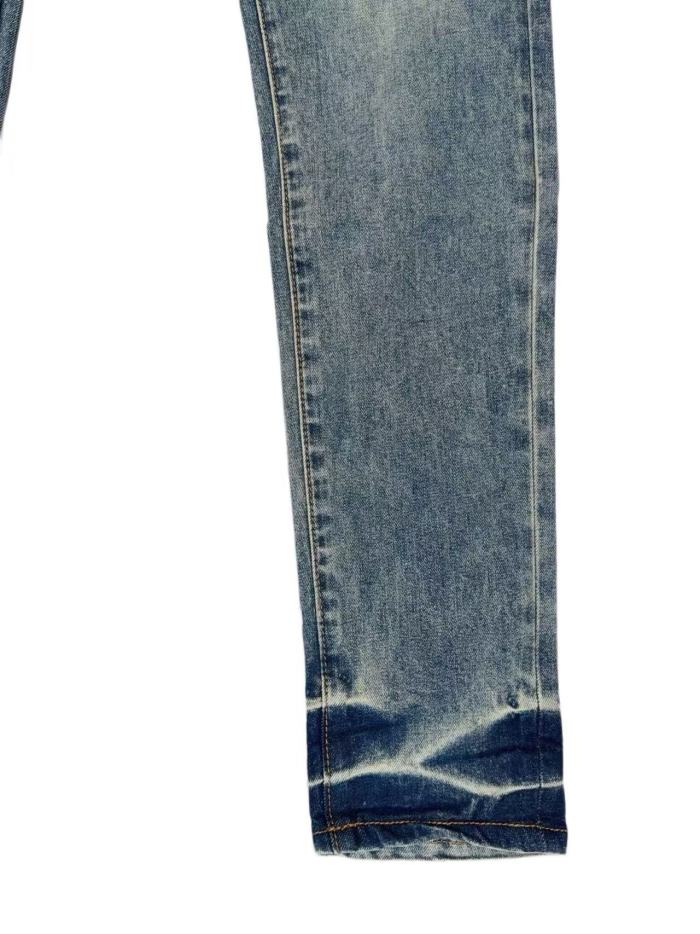 1:1 quality version Wash Grid Rip Black Contrast Liner Slim Skinny Denim Jeans 29143969
