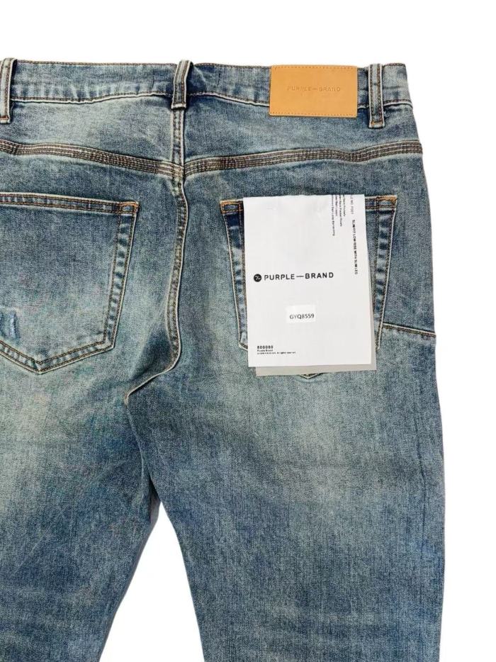1:1 quality version Wash Grid Rip Black Contrast Liner Slim Skinny Denim Jeans 29143969