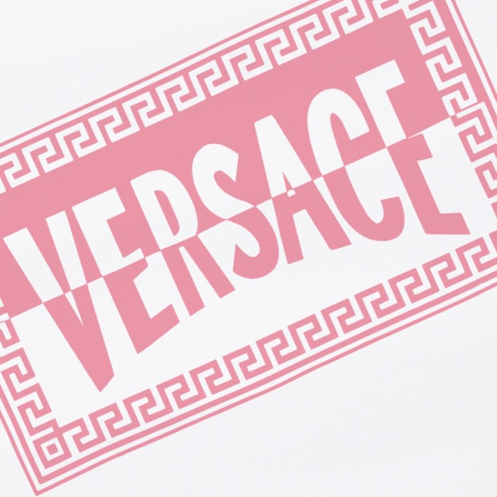 Minimal Pastel Pink Border Geometric Logo Double Line Text Unisex T-shirt 2 colors 29140134