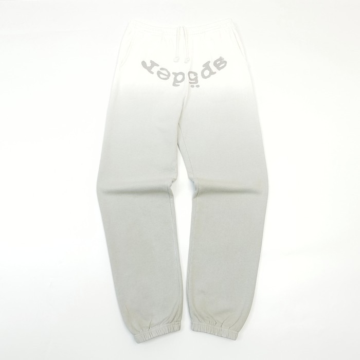 [Big & Tall for weights up to 220 lbs]1:1 quality version Gray White Dip-Dye Spider Web Print Hoodie & Pants Set 29168717