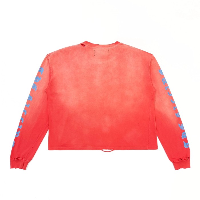 [Big & Tall for weights up to 220 lbs]1:1 quality version East of Eden Print Washed Long Sleeve T-shirt 29166498