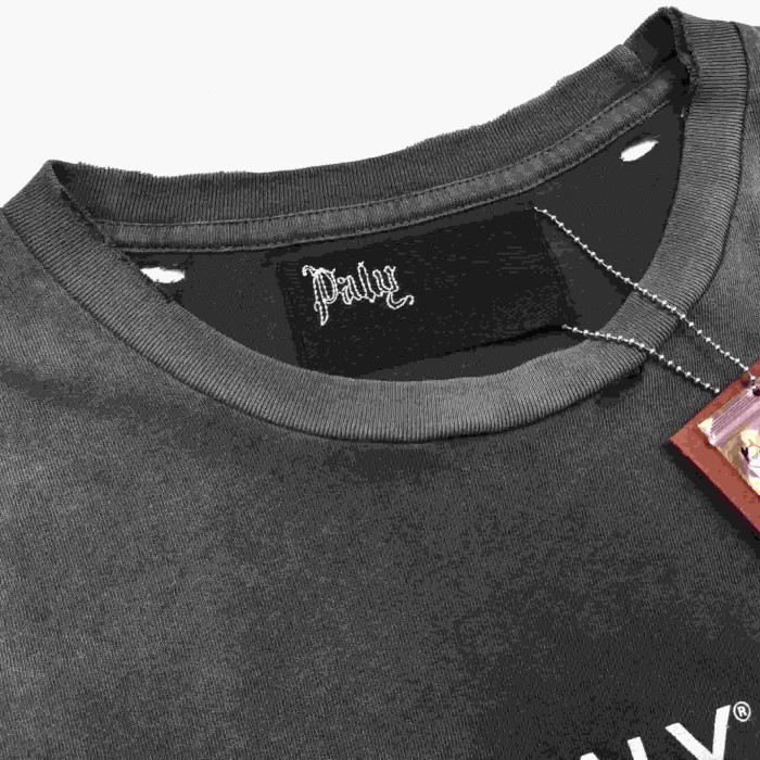 [Big & Tall for weights up to 220 lbs]1:1 quality version Chest Worn Logo Print Washed Tee 2 colors 29166496