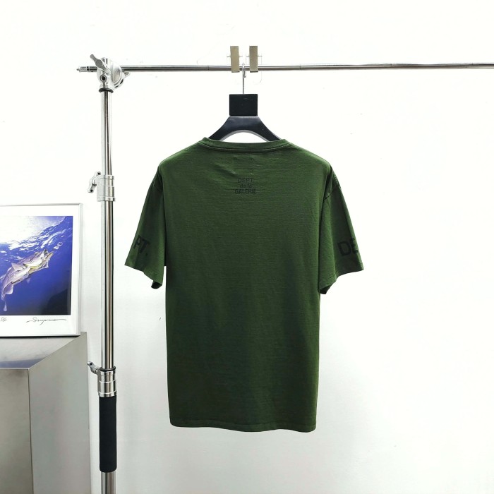 [Big & Tall for weights up to 220 lbs]1:1 quality version Horizontal Small French Letter Print Washed Tee 3 colors 29166491