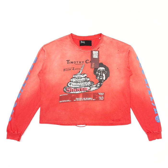 [Big & Tall for weights up to 220 lbs]1:1 quality version East of Eden Print Washed Long Sleeve T-shirt 29166498