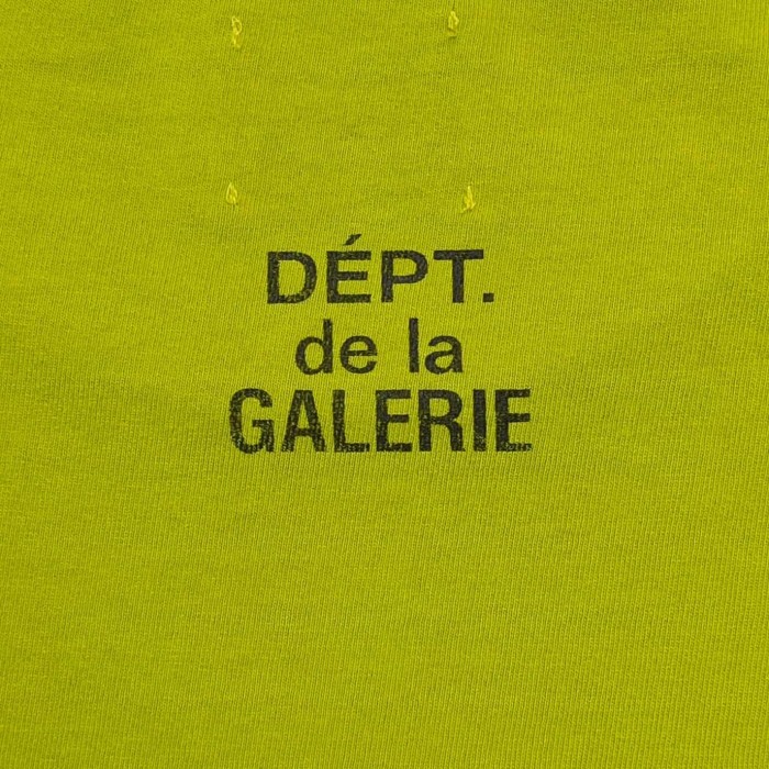 [Big & Tall for weights up to 220 lbs]1:1 quality version Horizontal Small French Letter Print Washed Tee 3 colors 29166491