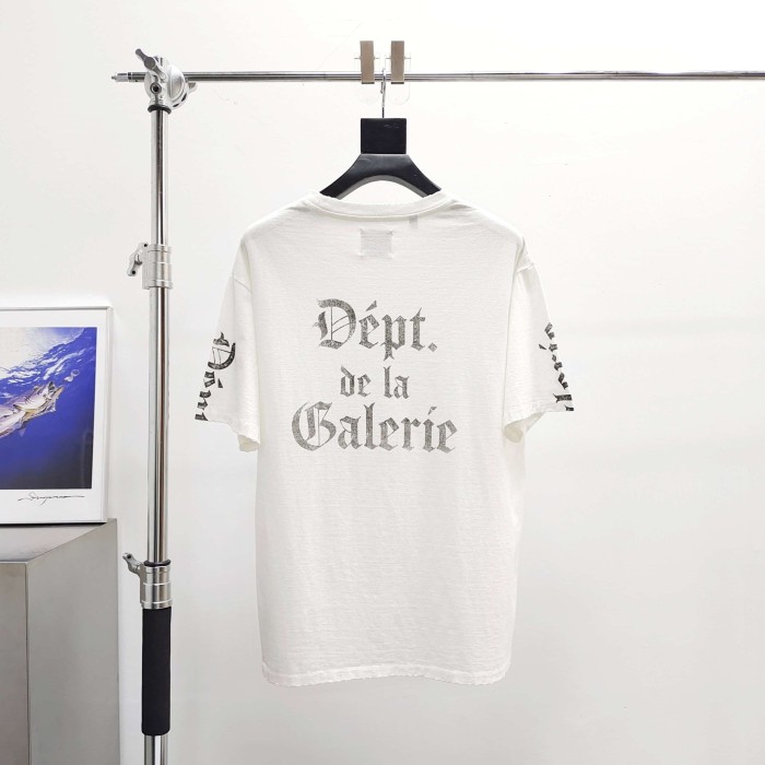 [Big & Tall for weights up to 220 lbs]1:1 quality version Gothic Black Letter White Print Washed Tee 29166493
