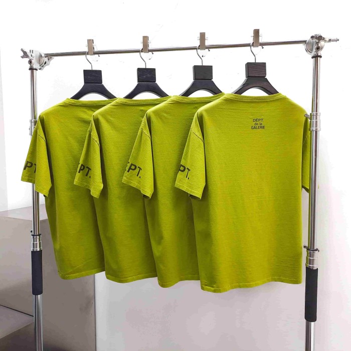 [Big & Tall for weights up to 220 lbs]1:1 quality version Horizontal Small French Letter Print Washed Tee 3 colors 29166491
