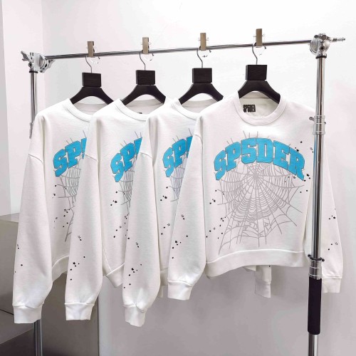 [Big & Tall for weights up to 220 lbs]1:1 quality version Blue Letter Gray Mesh Print Crew Neck Sweatshirt & Shorts Set 29168716