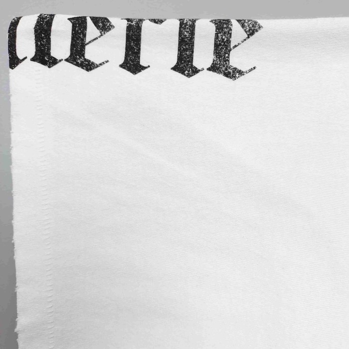 [Big & Tall for weights up to 220 lbs]1:1 quality version Gothic Black Letter White Print Washed Tee 29166493