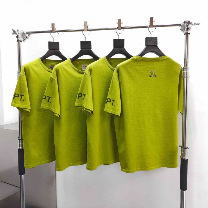 [Big & Tall for weights up to 220 lbs]1:1 quality version Horizontal Small French Letter Print Washed Tee 3 colors 29166491