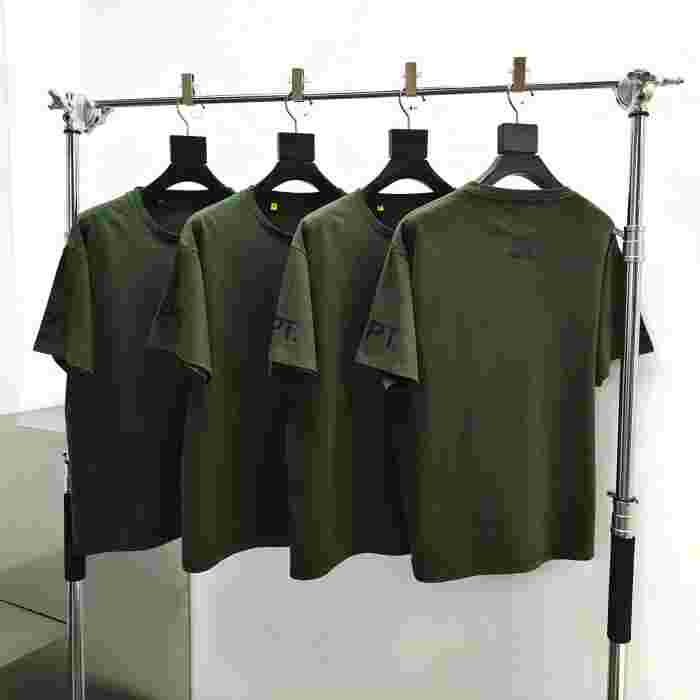[Big & Tall for weights up to 220 lbs]1:1 quality version Horizontal Small French Letter Print Washed Tee 3 colors 29166491