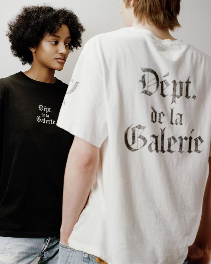 [Big & Tall for weights up to 220 lbs]1:1 quality version Gothic Black Letter White Print Washed Tee 29166493