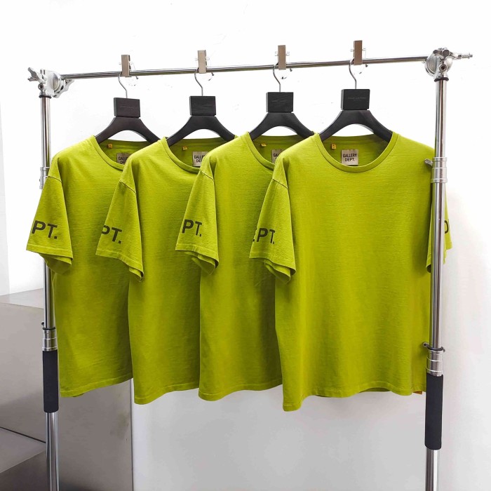 [Big & Tall for weights up to 220 lbs]1:1 quality version Horizontal Small French Letter Print Washed Tee 3 colors 29166491
