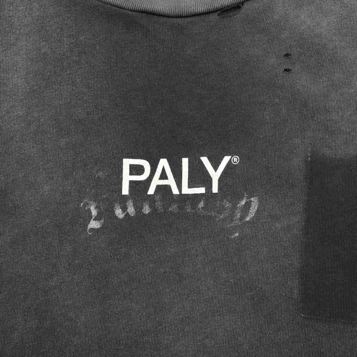 [Big & Tall for weights up to 220 lbs]1:1 quality version Chest Worn Logo Print Washed Tee 2 colors 29166496