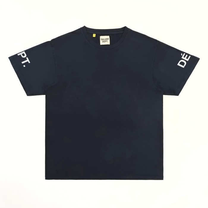 [Big & Tall for weights up to 220 lbs]1:1 quality version Horizontal Small French Letter Print Washed Tee 3 colors 29166491