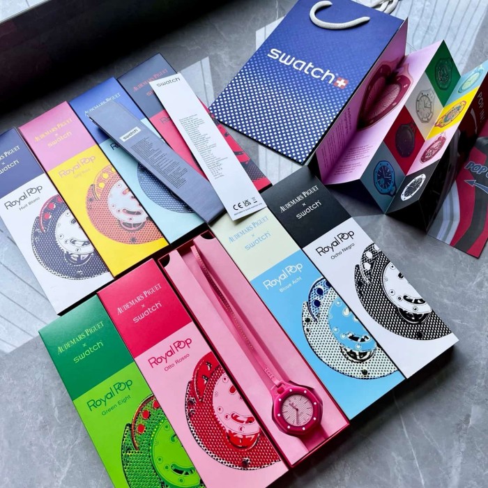 AP x Swatch Royal Oak Dopamine Dial Quartz Movement Pocket Watch & Wrist Watch 8 colors【Dial diameter：42mm】29202610
