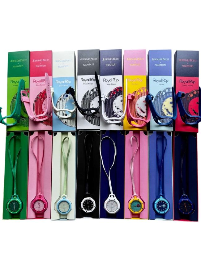 AP x Swatch Royal Oak Dopamine Dial Quartz Movement Pocket Watch & Wrist Watch 8 colors【Dial diameter:42mm】29202610