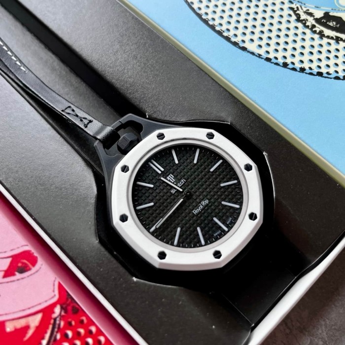 AP x Swatch Royal Oak Dopamine Dial Quartz Movement Pocket Watch & Wrist Watch 8 colors【Dial diameter：42mm】29202610