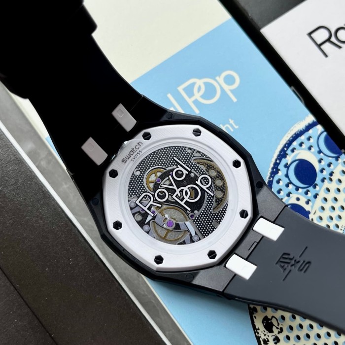 AP x Swatch Royal Oak Dopamine Dial Quartz Movement Pocket Watch & Wrist Watch 8 colors【Dial diameter：42mm】29202610