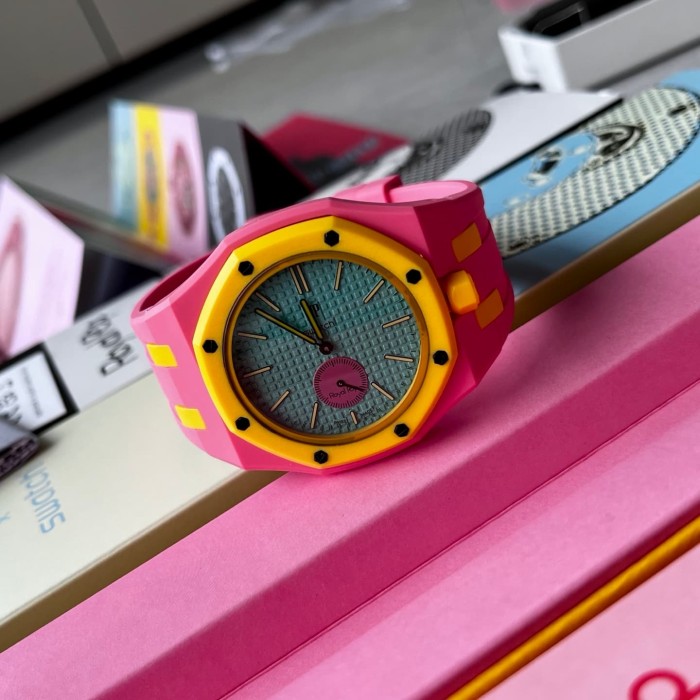 AP x Swatch Royal Oak Dopamine Dial Quartz Movement Pocket Watch & Wrist Watch 8 colors【Dial diameter：42mm】29202610