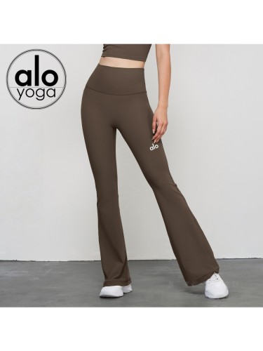 Workout High Waist Butt Lifting Naked Feel Fitted Yoga Flared Pants 10 colors 29201424