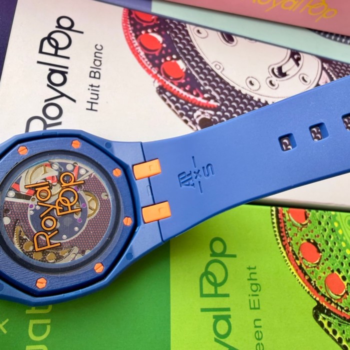 AP x Swatch Royal Oak Dopamine Dial Quartz Movement Pocket Watch & Wrist Watch 8 colors【Dial diameter：42mm】29202610