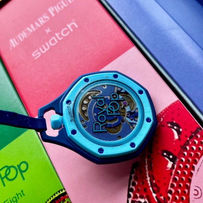 AP x Swatch Royal Oak Dopamine Dial Quartz Movement Pocket Watch & Wrist Watch 8 colors【Dial diameter：42mm】29202610