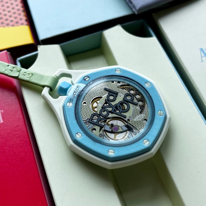 AP x Swatch Royal Oak Dopamine Dial Quartz Movement Pocket Watch & Wrist Watch 8 colors【Dial diameter：42mm】29202610
