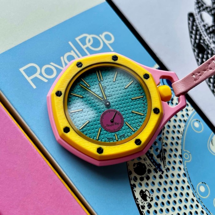 AP x Swatch Royal Oak Dopamine Dial Quartz Movement Pocket Watch & Wrist Watch 8 colors【Dial diameter：42mm】29202610