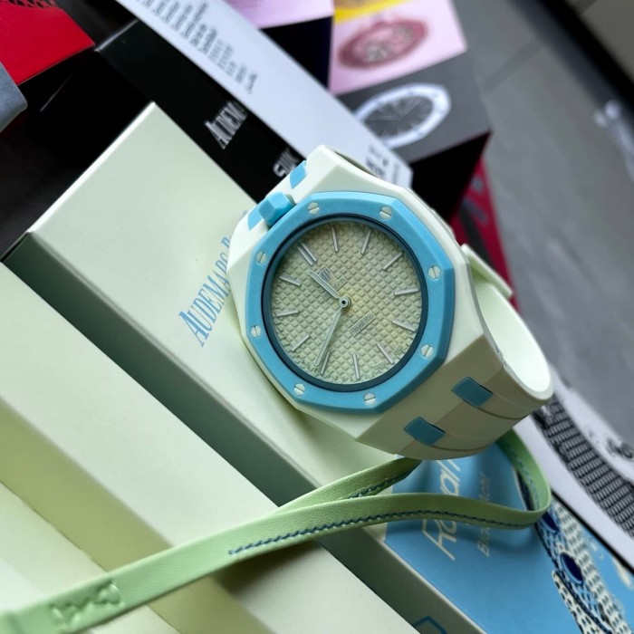 AP x Swatch Royal Oak Dopamine Dial Quartz Movement Pocket Watch & Wrist Watch 8 colors【Dial diameter：42mm】29202610